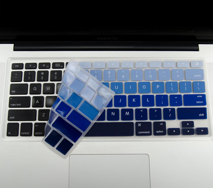 Silicone keyboard covers in multple colors and color combinations